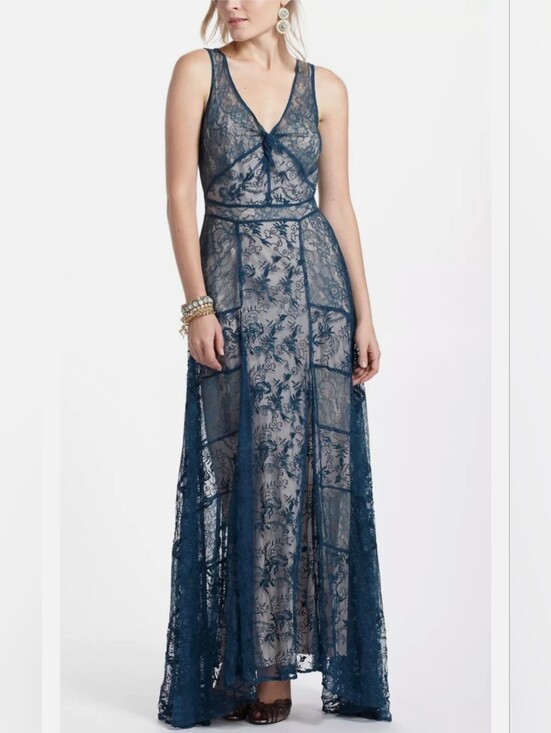 Anthropologie Dresses & Skirts - Lil by Anthopologie Hera Maxi Dress in Blue Lace